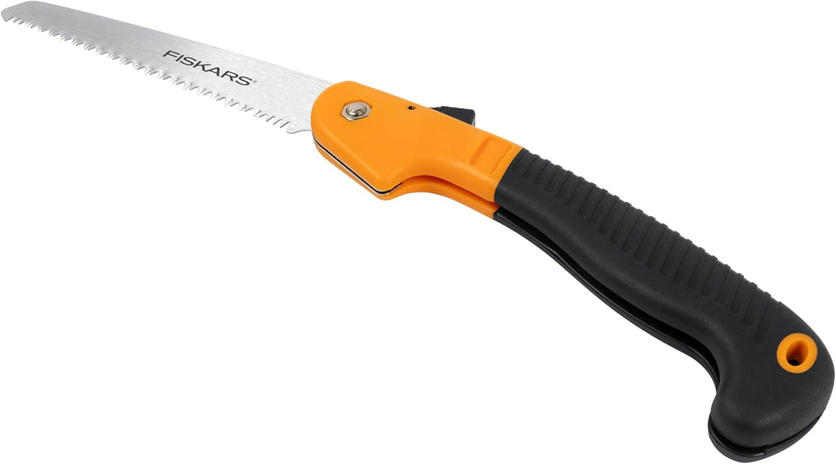 Folding Hand Saw, 7" Pruning Saw with Power Tooth Blade with Triple Ground Teeth that Powers Through Wood Faster, Soft Grip Handle
