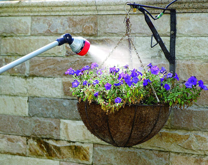 96618 Metal Thumb-Control 7-Pattern 33 in. Watering Wand | Heavy-Duty Water Sprayer for Hanging Plants, Gardens & Lawn Care, Quick Connect Set Bundle