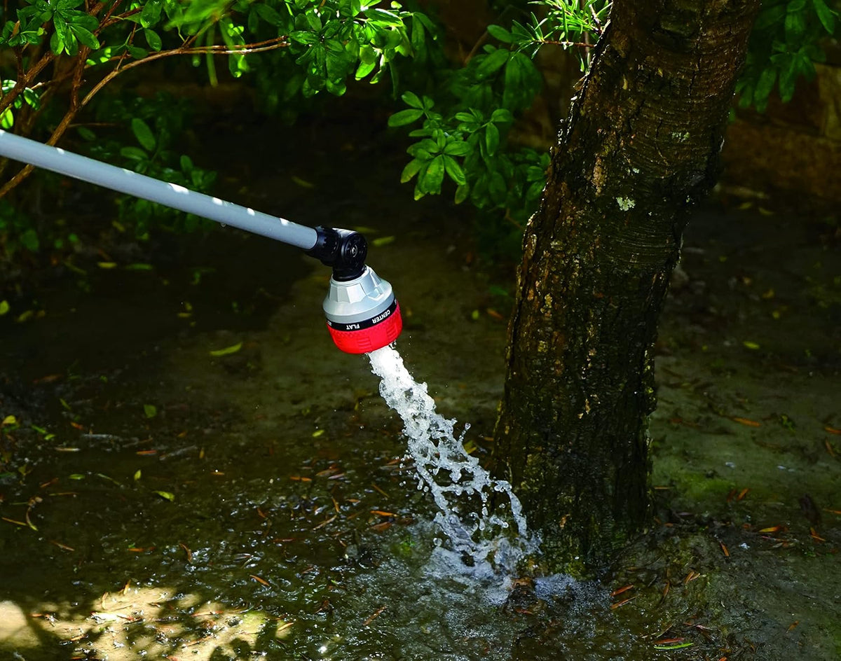 96618 Metal Thumb-Control 7-Pattern 33 in. Watering Wand | Heavy-Duty Water Sprayer for Hanging Plants, Gardens & Lawn Care, Quick Connect Set Bundle