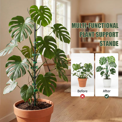 6 Pack Stackable Monstera Plant Support Stakes, Plant Stakes for Indoor Plants & Outdoor Use, Pothos Plant Climber Support for Monstera, Philodendron, Climbing and Potted Plants