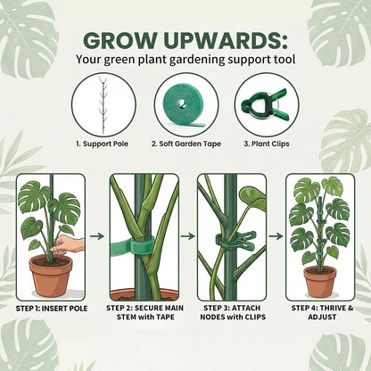 6 Pack Stackable Monstera Plant Support Stakes, Plant Stakes for Indoor Plants & Outdoor Use, Pothos Plant Climber Support for Monstera, Philodendron, Climbing and Potted Plants