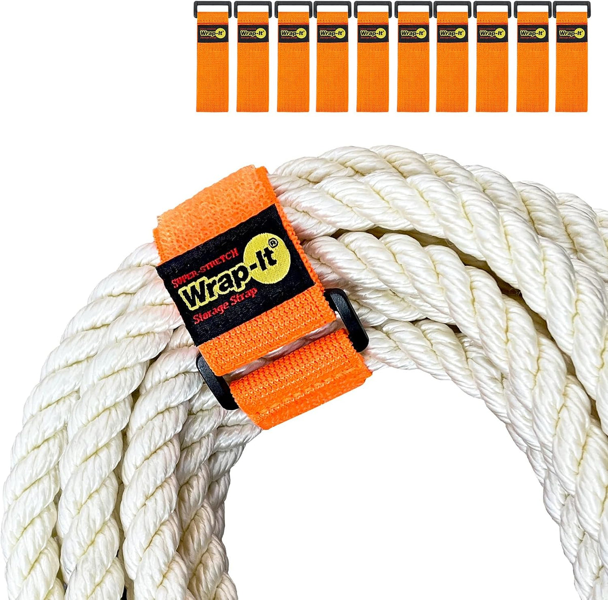 Super-Stretch Straps - 24" (4 Pack) Black
