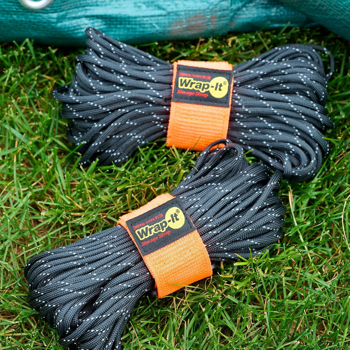 Super-Stretch Straps - 24" (4 Pack) Black