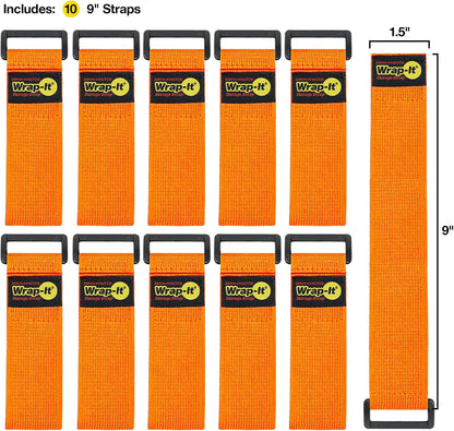 Super-Stretch Straps - 24" (4 Pack) Black