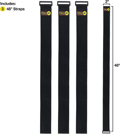 Super-Stretch Straps - 24" (4 Pack) Black