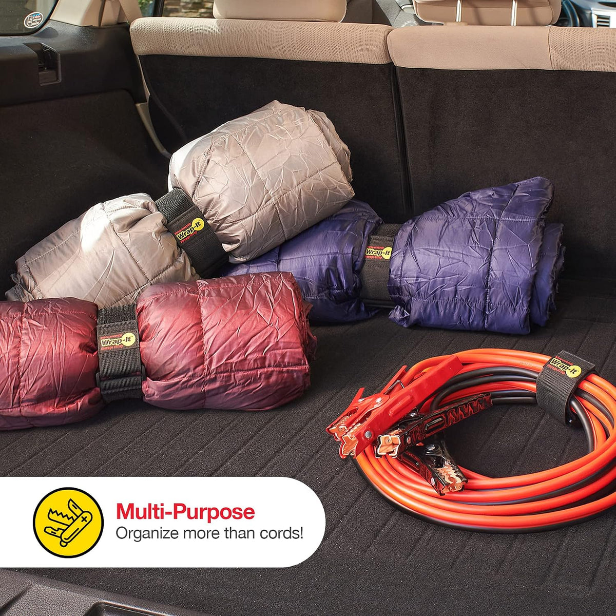 Super-Stretch Straps - 24" (4 Pack) Black