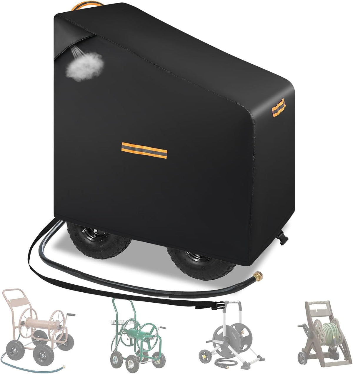 Hose Reel Cart Covers for Outside,420D Hosepipes for Garden, Courtyard