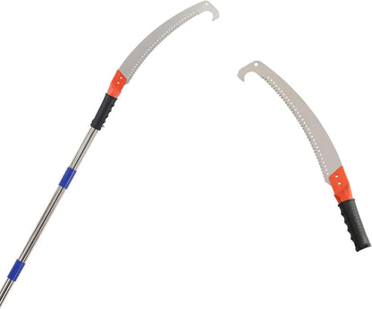 Pole Saw for Tree Trimming, Long Tree Trimmer Pole Saw 10FT, Manual Pole Cutter for Yard Garden and Patios Trees Branches Cutting
