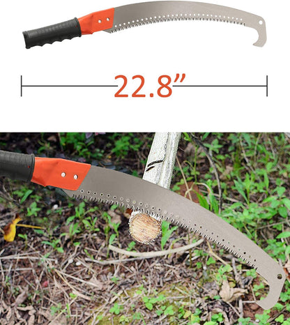 Pole Saw for Tree Trimming, Long Tree Trimmer Pole Saw 10FT, Manual Pole Cutter for Yard Garden and Patios Trees Branches Cutting