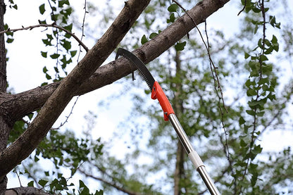 Pole Saw for Tree Trimming, Long Tree Trimmer Pole Saw 10FT, Manual Pole Cutter for Yard Garden and Patios Trees Branches Cutting