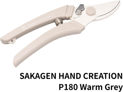 Japanese Hand Pruners - Sakagen Hand Creation, Ultra Sharp Bypass Pruning Shears for Flowers & Gardening, Made in Japan, P-180 (Moss Green)