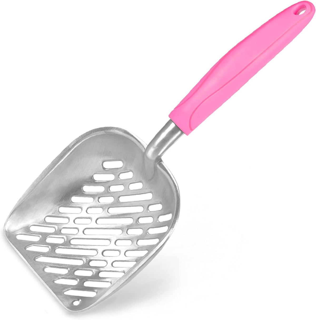 Cat Litter Scoop, Life Transforming Cat Scooper, Reduces Hand Fatigue, Saves Clear Litter, Use with Small Litter Type, Makes Scooping Faster and Easier, Pink, 1 pc