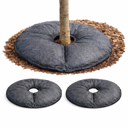 SteadySpring® 24" Smart 30+Day Tree Watering Mat - AUTO Refills with RAIN and Slow Releases As Plant Needs - for Root Balls 11" - 15" Dia Slow Release Technology Prevents Over and Under Watering (1)