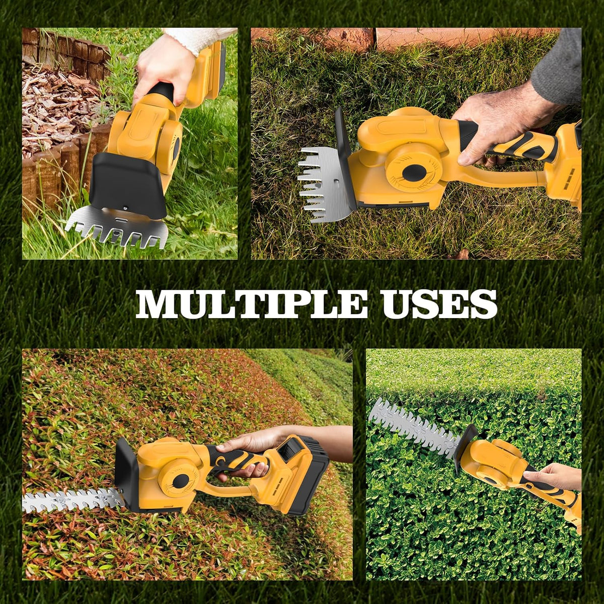 Cordless Hedge Trimmer Compatible with Dewalt 20V Battery