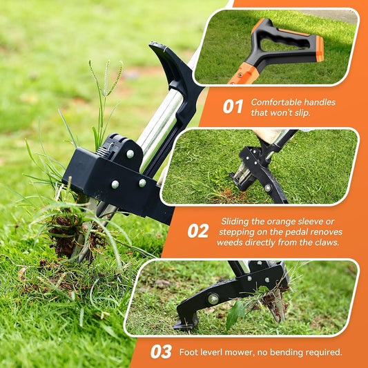 Weed Puller Tool,No Bending/Kneeling for Lawn,Yard & Garden Tool