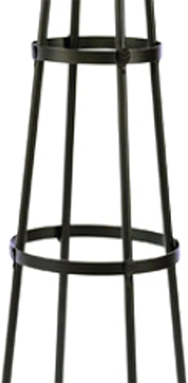 Achla Designs OBL-01, 61-in Wrought Iron Garden Obelisk Trellis, H, Graphite