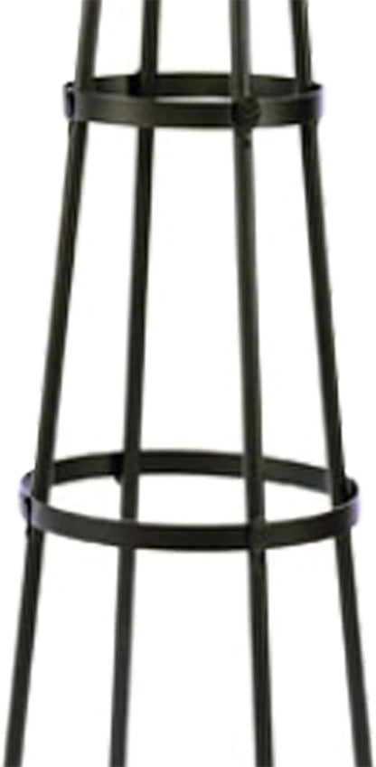 Achla Designs OBL-01, 61-in Wrought Iron Garden Obelisk Trellis, H, Graphite