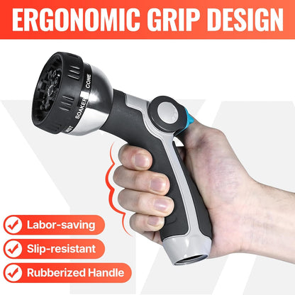 Garden Hose Nozzle Sprayer, 4 Adjustable Spray Patterns, 2PCS
