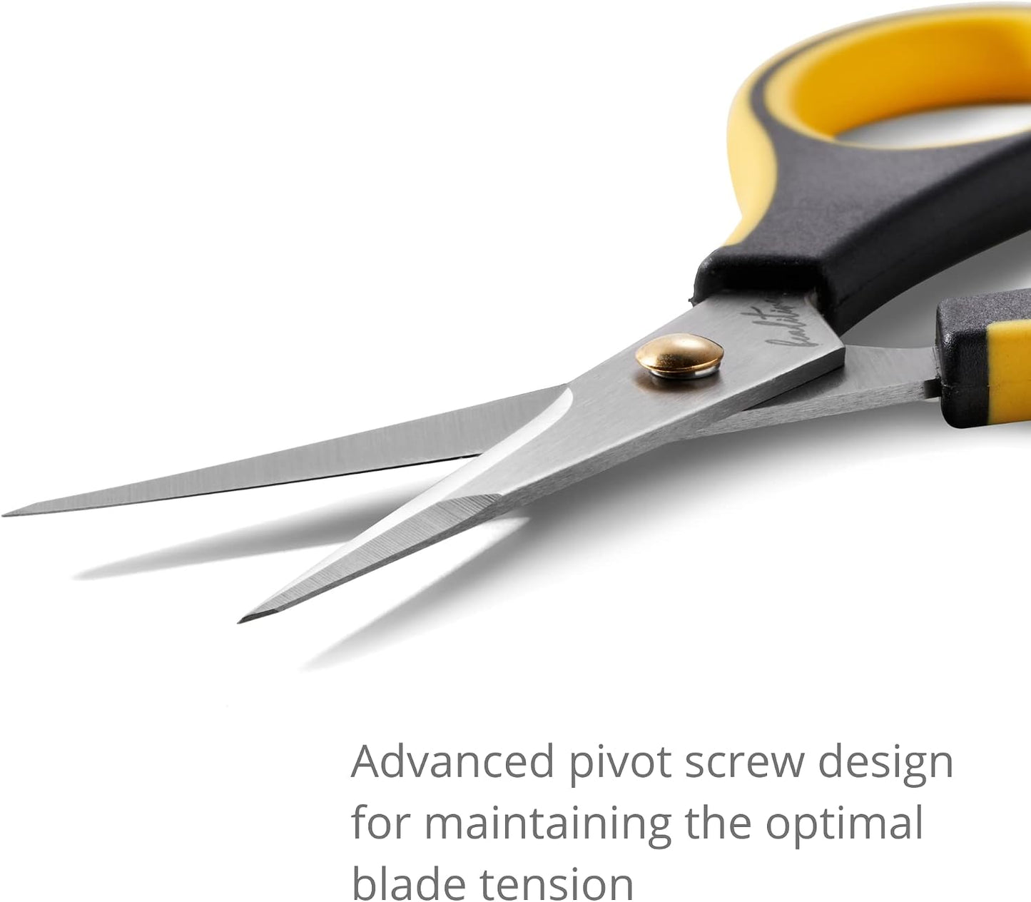 Precision Craft Scissors - Stainless Steel Blades With Safety Cap - Ultra Sharp Tip & Non-Slip TPR Handles - For Adult & Kid Paper Crafting, Scrapbooking, Home, Office, and School Use
