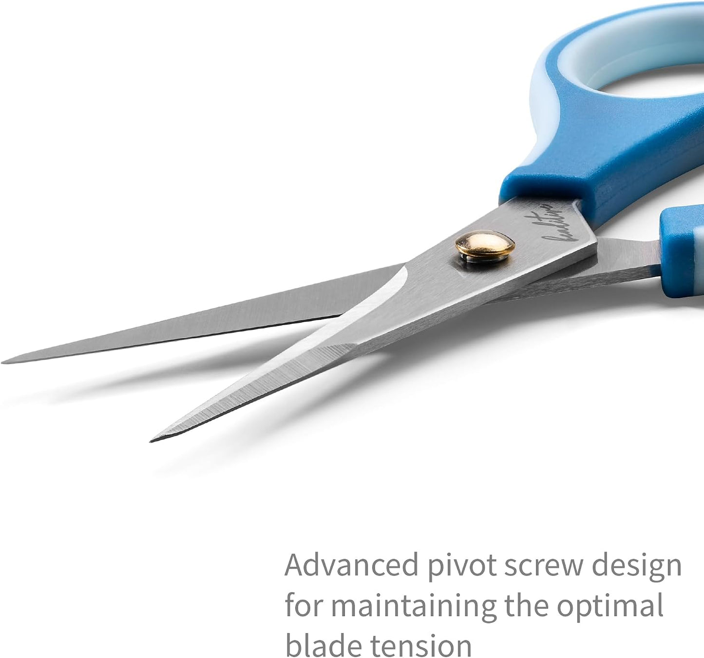 Precision Craft Scissors - Stainless Steel Blades With Safety Cap - Ultra Sharp Tip & Non-Slip TPR Handles - For Adult & Kid Paper Crafting, Scrapbooking, Home, Office, and School Use