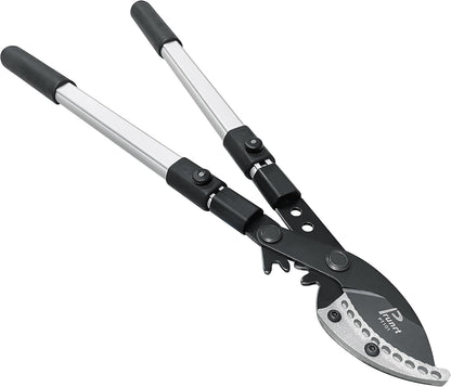 26-41 Inch Extendable Anvil Loppers, Sync Drive Leverage Tree Trimmers, Telescopic Pruners Heavy Duty, 2 Inch Cutting Capacity