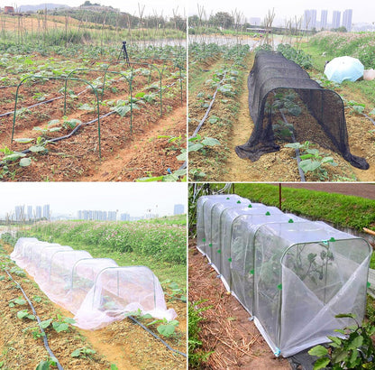 Greenhouse Hoops for Raised beds ,8 Sets Garden Hoops of 41.3'' x 31.5'' Detachable Rust-Free Garden Tunnel for Garden Fabric,Garden Hoops Grow Tunnel, DIY Plant Support Garden Stakes