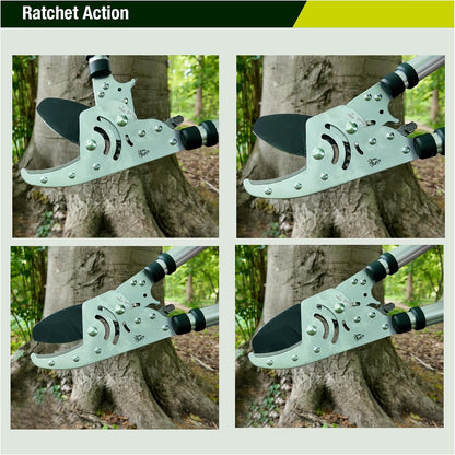 Kew Gardens Razorsharp Heavy Duty Telescopic Ratchet Anvil Loppers