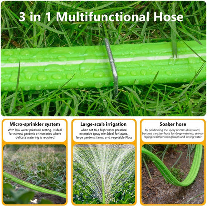 Heavy Duty Sprinkler Soaker Hose 75 FT (25FT x 3Pack)