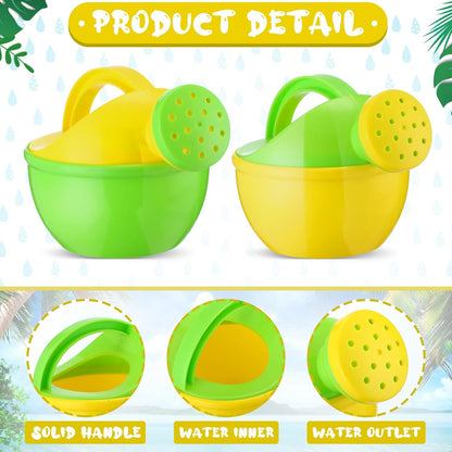 12 Pcs Mini Plastic Watering Cans with Handle,Vivid Style