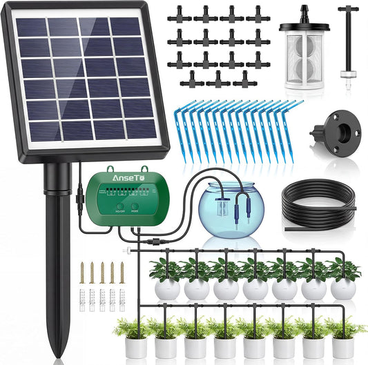 Solar Drip Irrigation System, Split Automatic Watering for Balcony