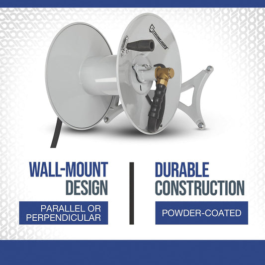 Wall-Mount Hose Reel, 5/8in. x 150ft. Hose, 150 PSI