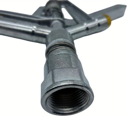 1inch Heavy Duty Impact Sprinkler Lawn Garden Sprinkler Nozzle（Spray Distance 98-130Feet） 0-360 Degree Large Area Coverage for Yard Lawn Grass Patio Garden Irrigation