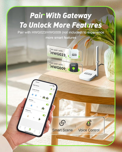 WiFi Water Timer for Garden Hose with Brass Inlet & Outlet, 2-Zone Smart Hose Timer, WiFi Irrigation Controller via APP/Voice Control, Automatic Sprinkler Watering System for Lawns and Yard
