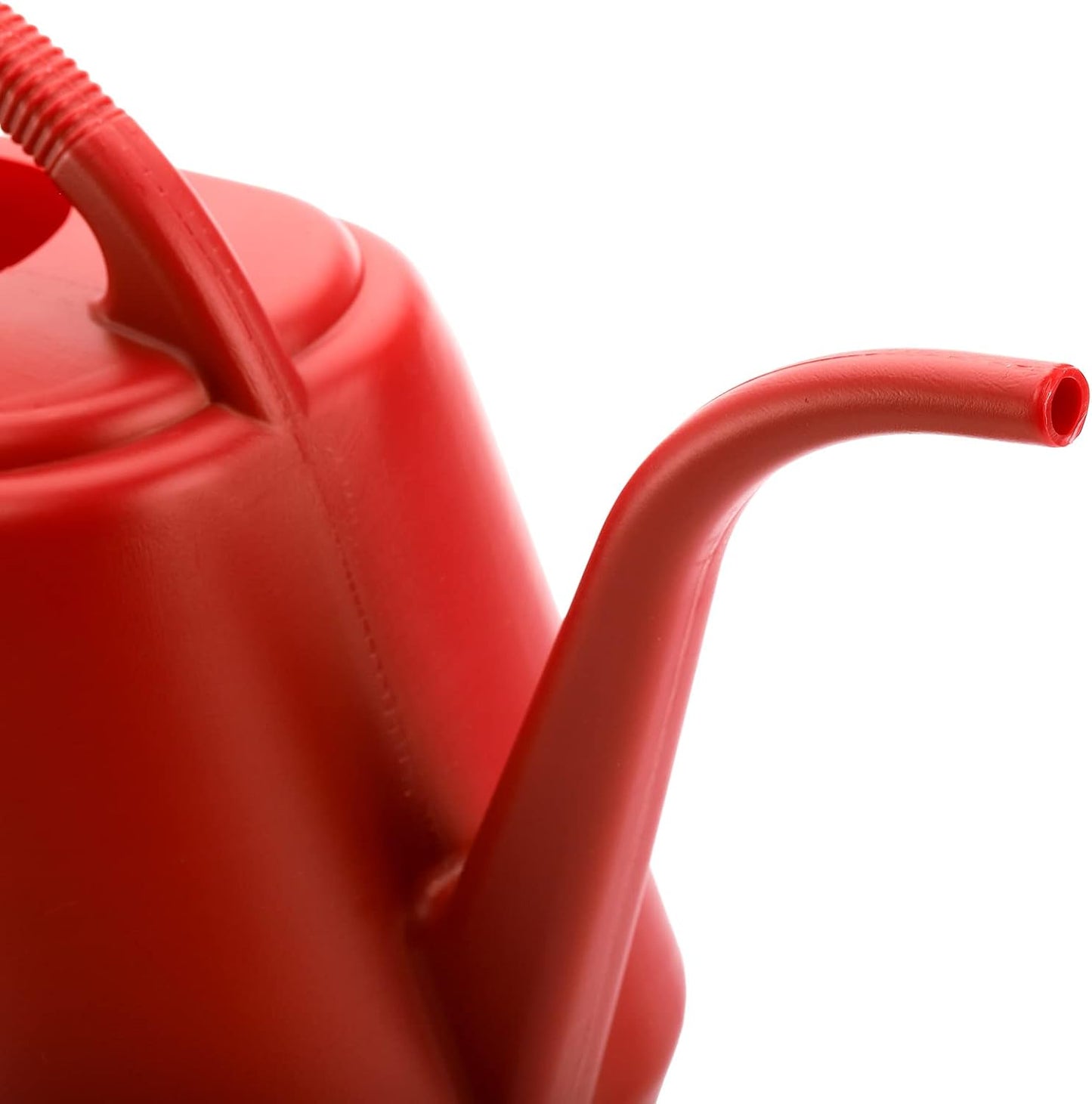 1-Gallon Plastic Watering Can with Comfortable Handle, Garden Watering Cans Long Spout for Indoor Outdoor Watering Plants, Burnt Red