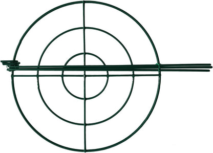 5 Pack 16"x24" Peony Cages Plant Support Stakes Grow Through Grid Grow Through Hoops, Metal Flower Plant Brace Support Ring for Heavy Blossom