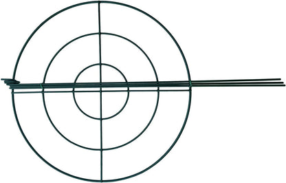 5 Pack 16"x24" Peony Cages Plant Support Stakes Grow Through Grid Grow Through Hoops, Metal Flower Plant Brace Support Ring for Heavy Blossom