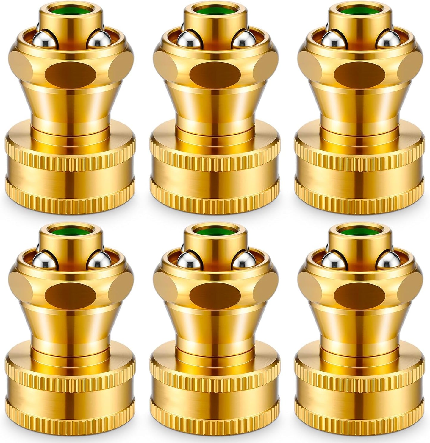 3 Pack Big Shot Brass Hose Nozzle Adjustable Twist,3/4 Inch