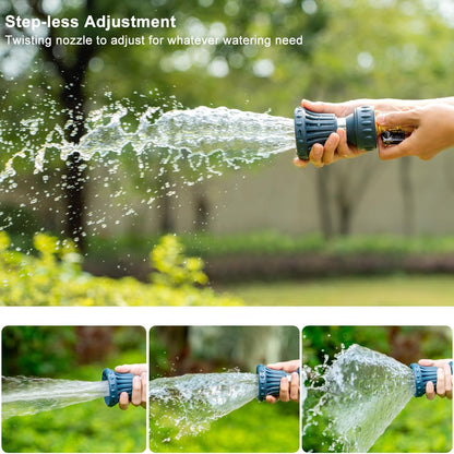 Fireman Style Garden Hose Nozzle, High Pressure Adjustable Sprayer
