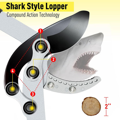 Tree Branch Cutter Garden Shears Set, Loppers for Tree Trimming Heavy Duty