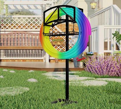 Stainless Steel Garden Hose Holder for Yard Lawn Storage