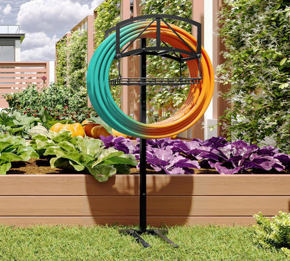 Stainless Steel Garden Hose Holder for Yard Lawn Storage