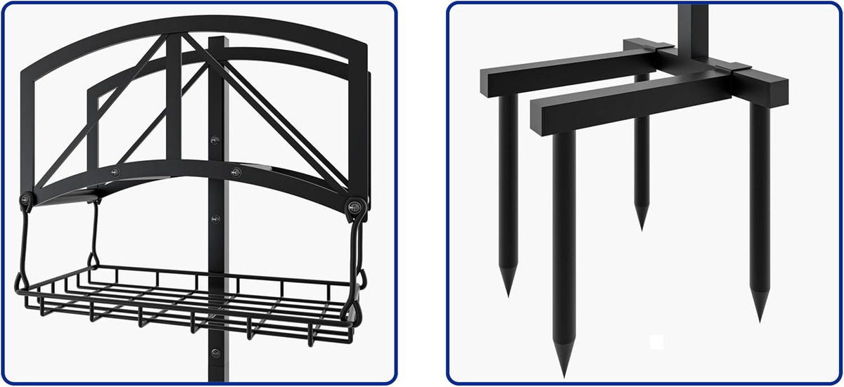 Stainless Steel Garden Hose Holder for Yard Lawn Storage