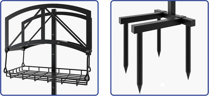 Stainless Steel Garden Hose Holder for Yard Lawn Storage