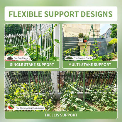 36 Inch 3 Ft Plant Support Garden Stakes for Outdoor Plants, 25 PCS