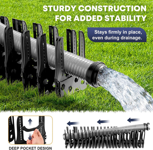 Kohree RV Sewer Hose Support 20FT, Black RV Sewer Hose Holder