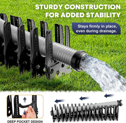 Kohree RV Sewer Hose Support 20FT, Black RV Sewer Hose Holder