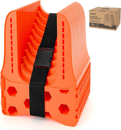 Kohree RV Sewer Hose Support 20FT, Black RV Sewer Hose Holder