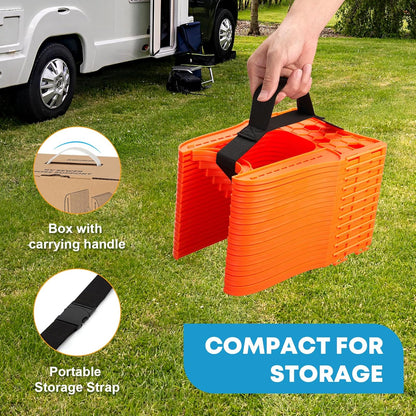 Kohree RV Sewer Hose Support 20FT, Black RV Sewer Hose Holder
