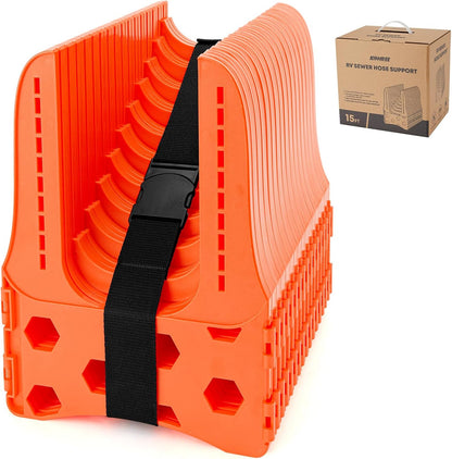 Kohree RV Sewer Hose Support 20FT, Black RV Sewer Hose Holder