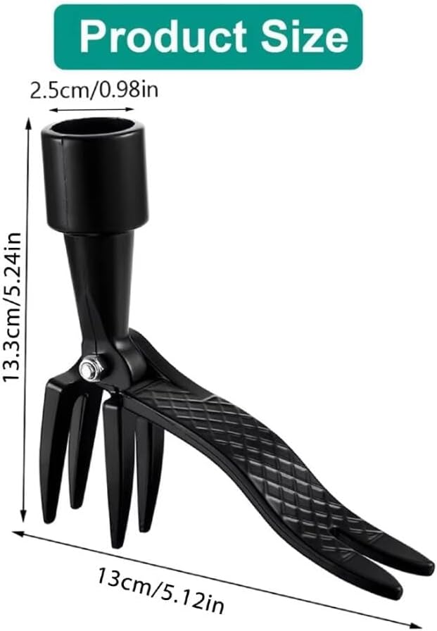 Foot-Operated Weeder Outdoor Stand Up Weed Puller Claw Weeder Root Remover Tool Weed Puller Replacement Heavy Duty for Yard Garden 4 Claws Steel Head Artifact Uprooting Without Handle